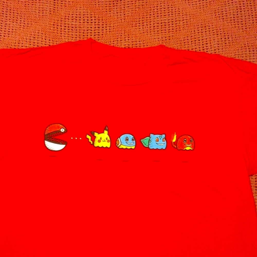 Men's L Pokemon Pacman T-shirt